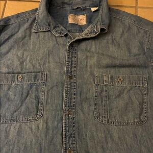 🔥5 for 20🔥 Article 365 Denim Button-Up Shirt L